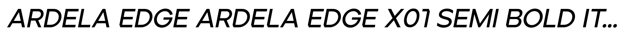 Ardela Edge ARDELA EDGE X01 Semi Bold Italic image
